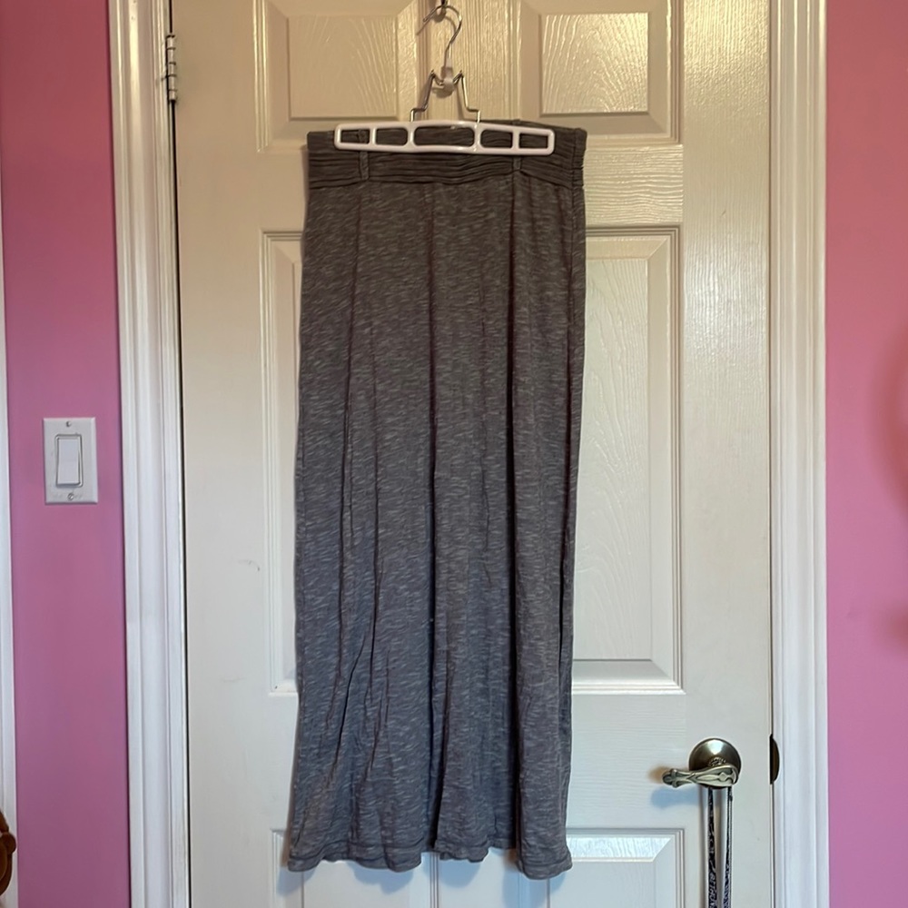 Grey floor length skirt
